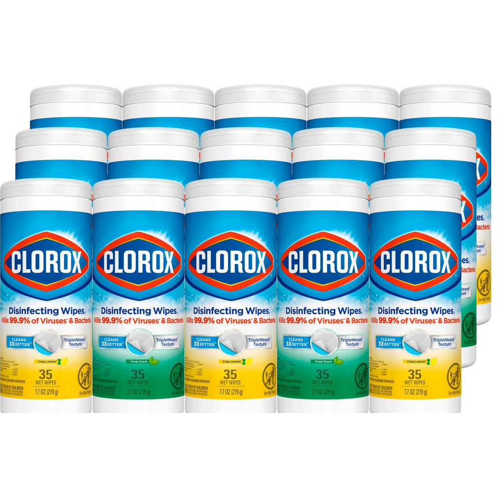 Buy now Clorox 30112 Disinfecting Wipe, Fresh/Lemon Fresh Scent (525 Count) at indiglob india