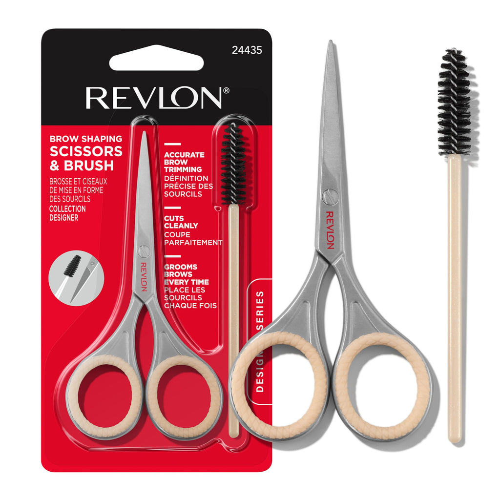 Buy now Revlon Designer Series Brow Set, Trimming and Shaping Eyebrow Kit with Scissors and Spoolie Brush, Easy to Use at Home or on The Go, 1 Count at indiglob india
