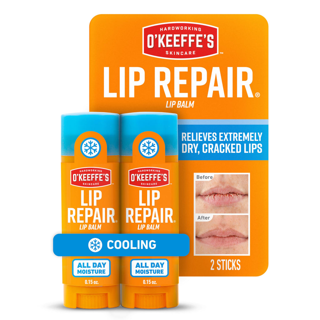 Buy now O'Keeffe's Lip Repair Unscented Lip Balm for Dry, Cracked Lips - Stick (3 Pack) - Moisturizer for Very Dry Lips at indiglob india