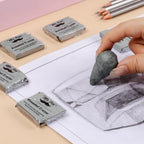 Mr. Pen- Kneaded Erasers, 1.44" x 1.36", 6 Pack, Gray