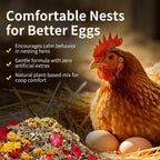 42 oz Chicken Nesting Herbs Flowers Vacuum-Packed,2.6 lb Premixed 7 Dried Herbs Natural Nesting Box Herbs for Freshening Coop Chicken Dust Bath Increase Egg Production