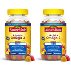 Nature Made Mens Multivitamin Gummies with Omega-3, 150 Count | Vitamins and Minerals Gummy with Omega-3, Mens Gummy Multivitamins for Daily Nutritional Support, 75 Day Supply