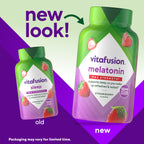 Vitafusion Melatonin Gummies | 10mg | 100 Count | Max Strength Gummy for Adults | Strawberry Flavor | Gluten-Free Supplement