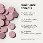 HumanN Neo40 Daily Heart & Blood Circulation Supplements to Boost Nitric Oxide - Supports Blood Pressure - from Maker of SuperBeets -Includes 30 Dissolvable Tablets - Tasty Fruity Flavor