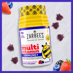 Zarbee's Kids Complete Multivitamin Gummies + Immune Support, 70 ct | For Kids Ages 2+, Children Vitamins Gummy, Vitamin A C D3 E B6 B12, Folic Acid & Total B-complex