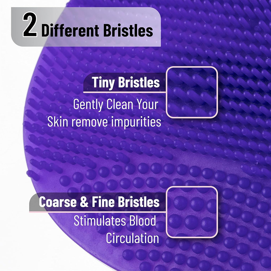 Buy now Slick- Silicone Facial Cleansing Brush, 4 Pack, Silicone Face Scrubber Exfoliator at indiglob india