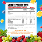 Magnesium Glycinate Gummies 200mg for Kids & Adults, Sugar-Free, 120 Ct