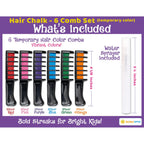 Bright Seed Hair Chalk for Girls, Fun Washable Temporary Hair Color