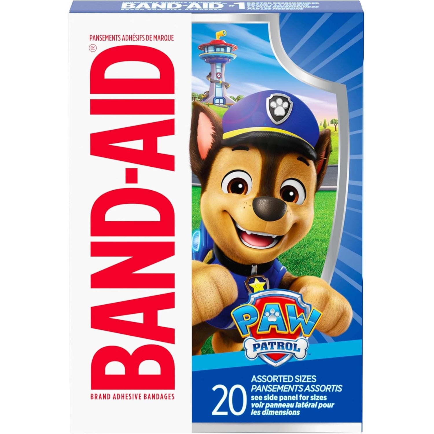 Buy now Band-Aid Brand Sterile Adhesive Individually Wrapped Bandages for Kids Featuring Nickelodeon Paw Patrol Characters, First Aid & Wound Care of Minor Cuts & Scrapes, Assorted Sizes 20 ct at indiglob india