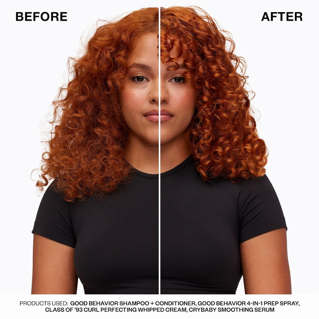 IGK Good Behavior 4-in-1 Prep Spray, Heat Protectant, Leave-In Detangler | Controls Frizz 24 Hours, Heat Protection + Shine, Weightless, Vegan, Full + Travel 7 Oz + 2 Oz
