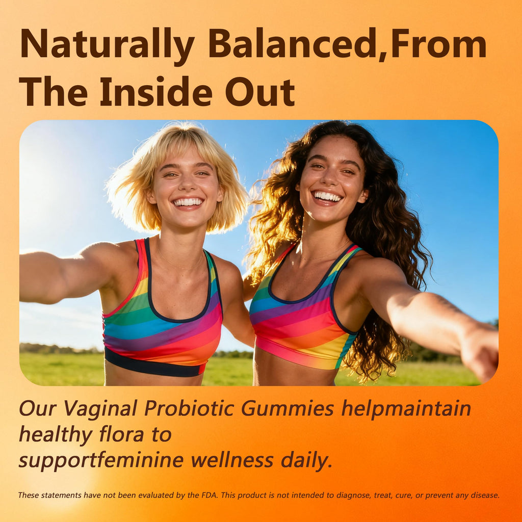 Flora Plus Gummies, Advanced Vaginal Support, Vaginal Health Gummies, Ph Balance for Women, Probiotic Vaginigal Health - Promote Healthy Vaginal Odor & Flora, 60 Count