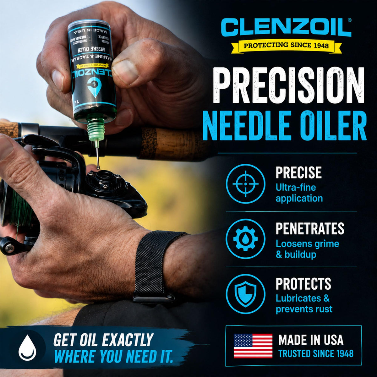 Clenzoil Marine & Tackle Reel Care Kit - Reel Oil & Grease, Fresh/Saltwater
