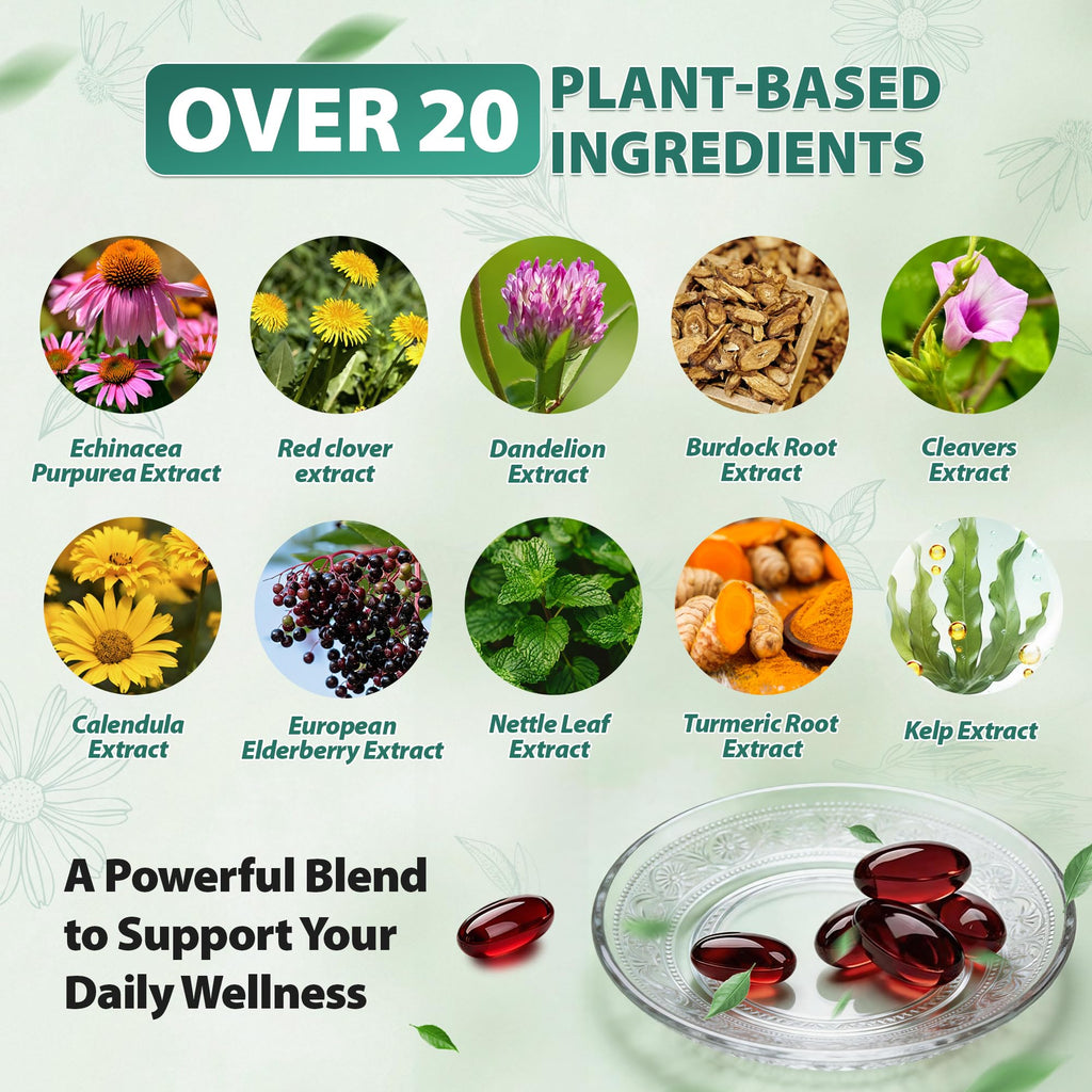 21-in-1 Lymphatic Drainage Supplement 300 Softgels
