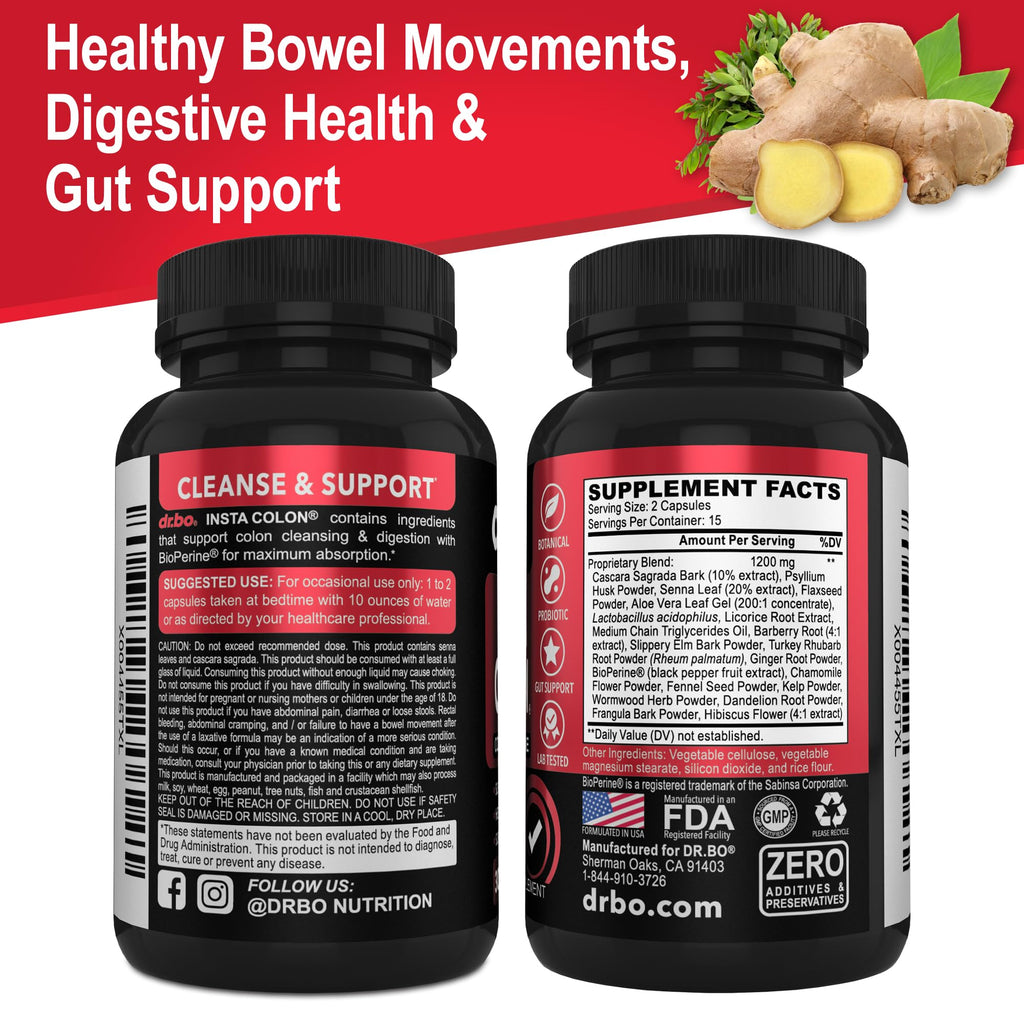Colon Cleanser Detox for Weight Flush - 15 Day Colon Cleanse Pills Poop for Women Men - Fast Natural Laxative, Bowel Movement Supplements Intestinal Health Body Flush Stomach Bloating Gut Loss Support