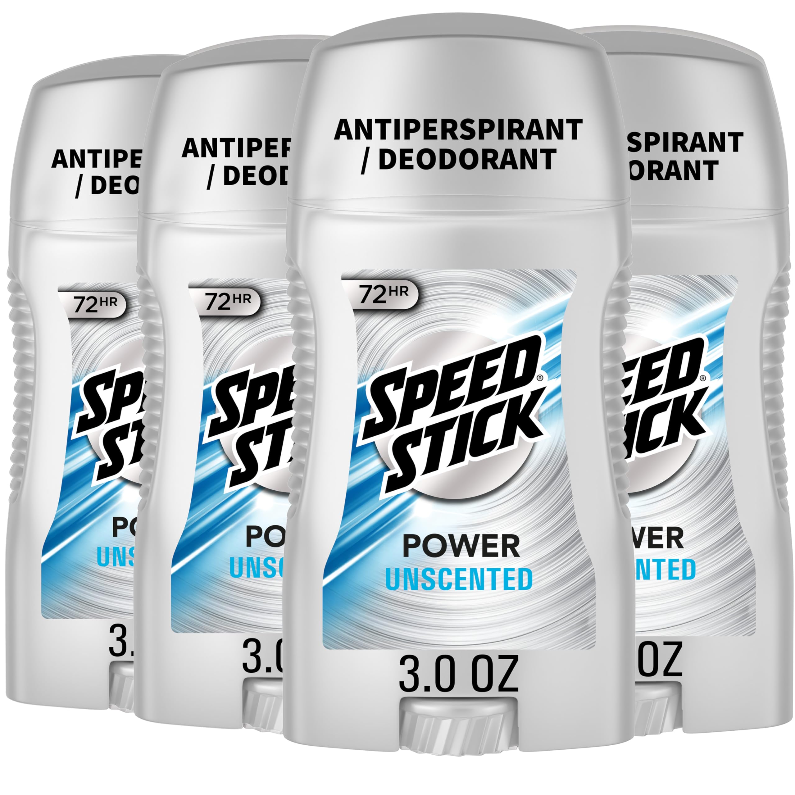 Speed Stick Aluminum Free Men's Deodorant, Regular, 3 oz (4 Pack) | 24-HR Sweat and Odor Protection, Underarm Antiperspirant for Men, Male Grooming, Everyday Use, Active Lifestyles