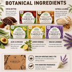 Yardley London Scented Bar Soap Variety Pack - 10 Bars Bath Soap Gift Set for Women & Men: English Lavender, Oatmeal & Almond, Aloe & Avocado, Cocoa Butter, Lemon Verbena Moisturizing Soap Bars