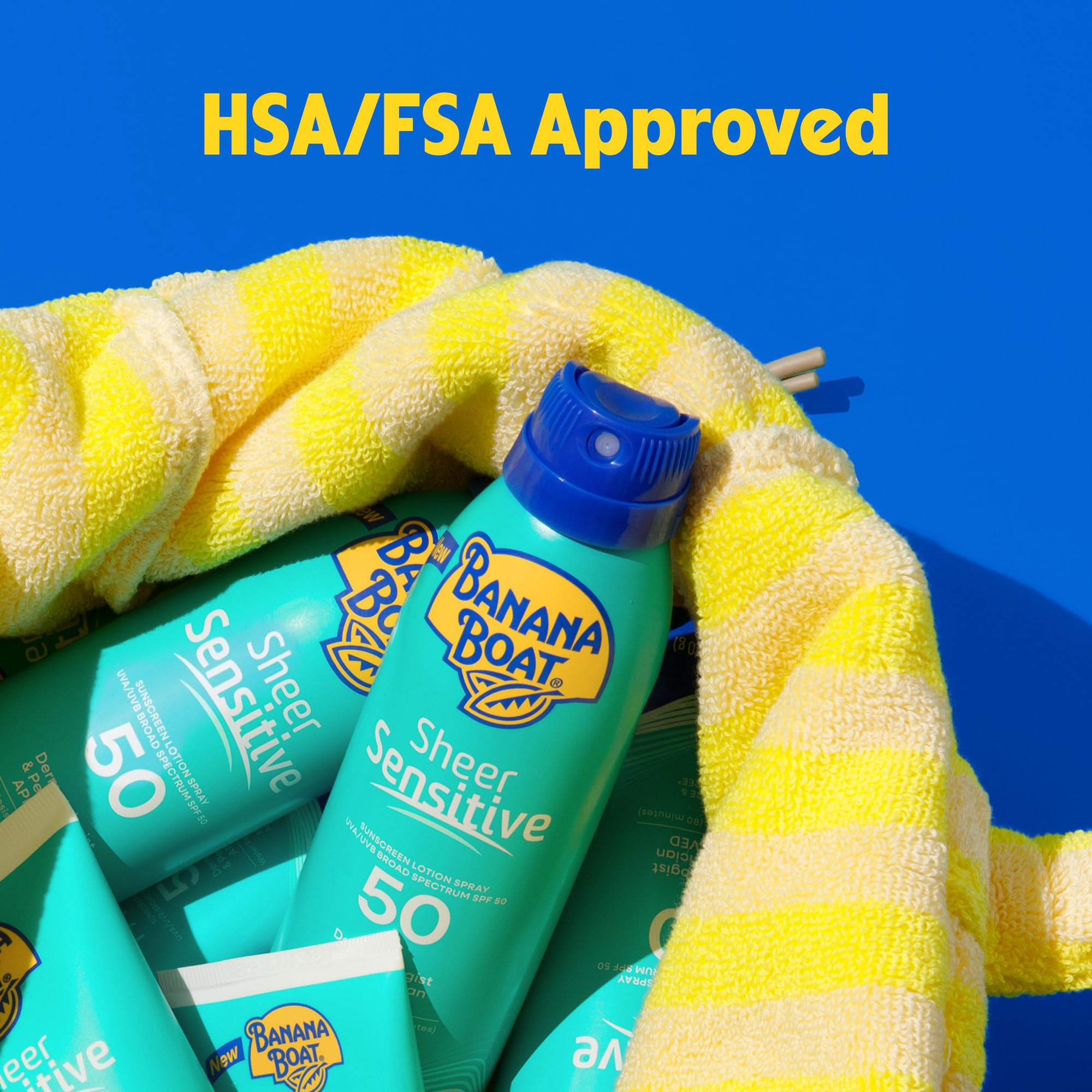 Banana Boat Sheer Sensitive Face Sunscreen Lotion SPF 50, 3 Fl Oz | Travel size sunscreen for face, Lightweight formula, Water resistant sunblock, Quick sheer application