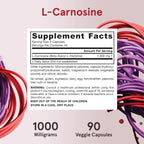 Buy now Jarrow FormulasÂ® L-Carnosine Dipeptide Antioxidant 1000 mg, Dietary Supplement, Antioxidant Support for Mitochondrial Health, 90 Veggie Capsules, Up to 45 Day Supply at indiglob india