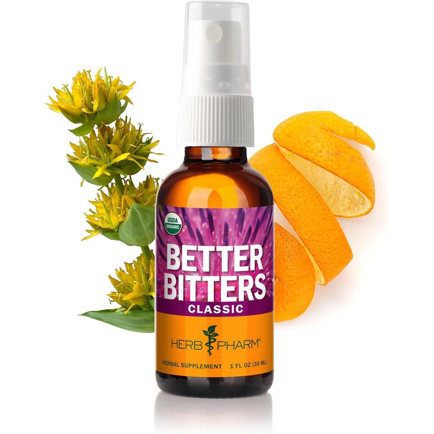Buy now Herb Pharm Better Bitters Certified Organic Digestive Bitters, Classic, 1 Ounce 1 Fl Oz (Pack of 1) Absinthium at indiglob india