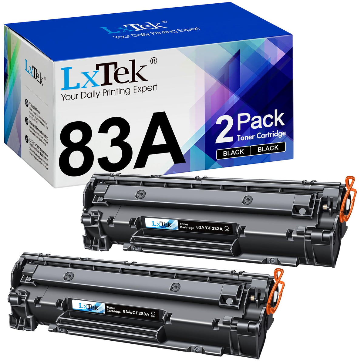 LxTek 83a Toner Cartridge Black Replacement for HP 83A CF283A 83X CF283X