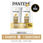 Pantene Daily Moisture Renewal Duo set, 12.6 Oz Shampoo and 12 Oz Conditioner