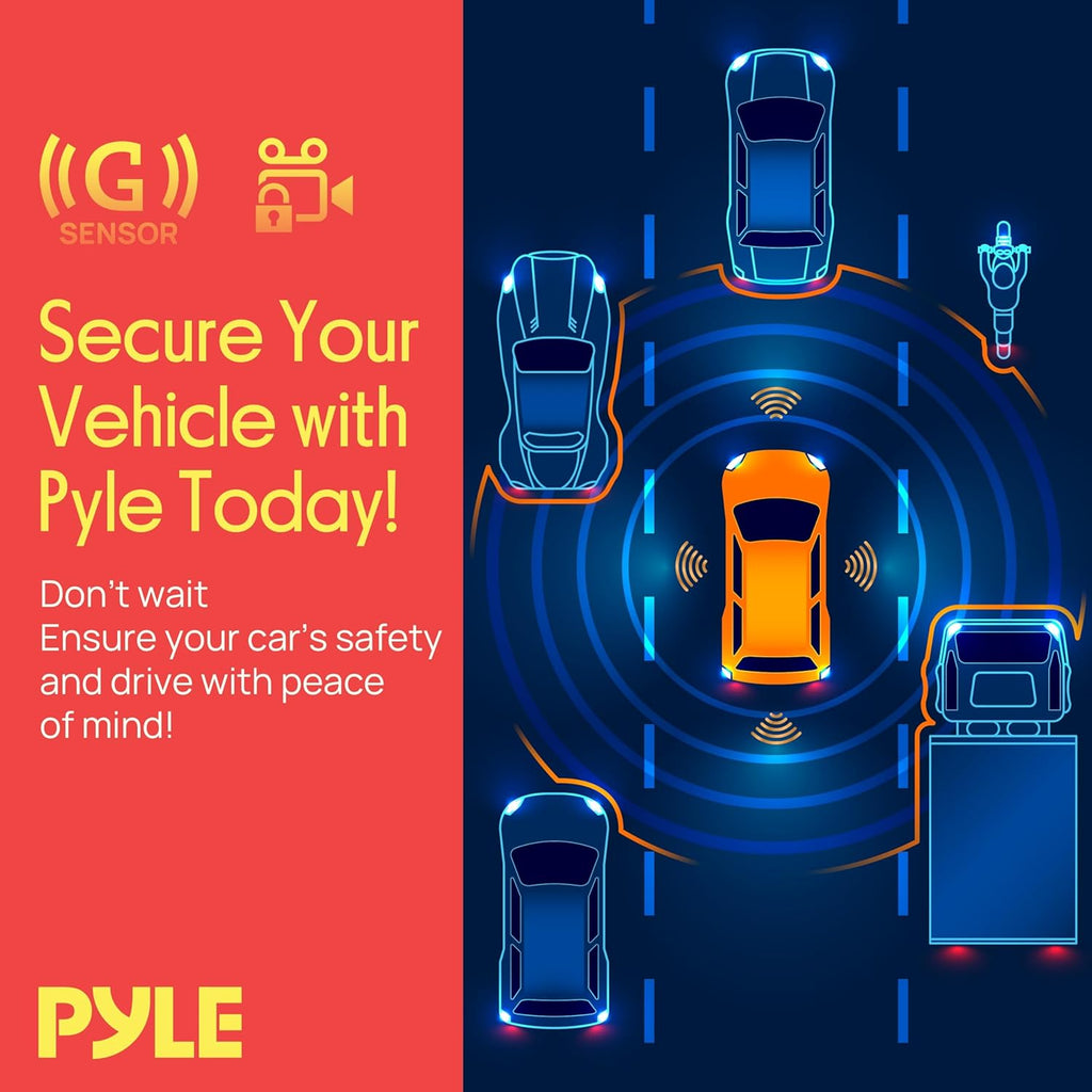 Buy now Pyle Dash Cam Front and Rear - HD 720p Dual Camera Car Video System with Rearview Mirror Attachment, Waterproof Backup Cam, 4.5’’ Display, G-Sensor, DVR Recording, Easy Plug-and-Play Setup at indiglob india