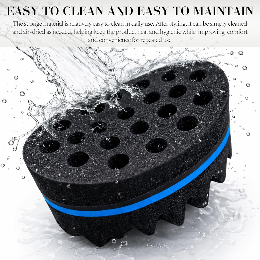 1 Piece Hair Twist Curl Sponge Brush: Dual-Sided Afro Coil & Dread Styling Tool for Men and Women, Suitable for Long or Short Hair