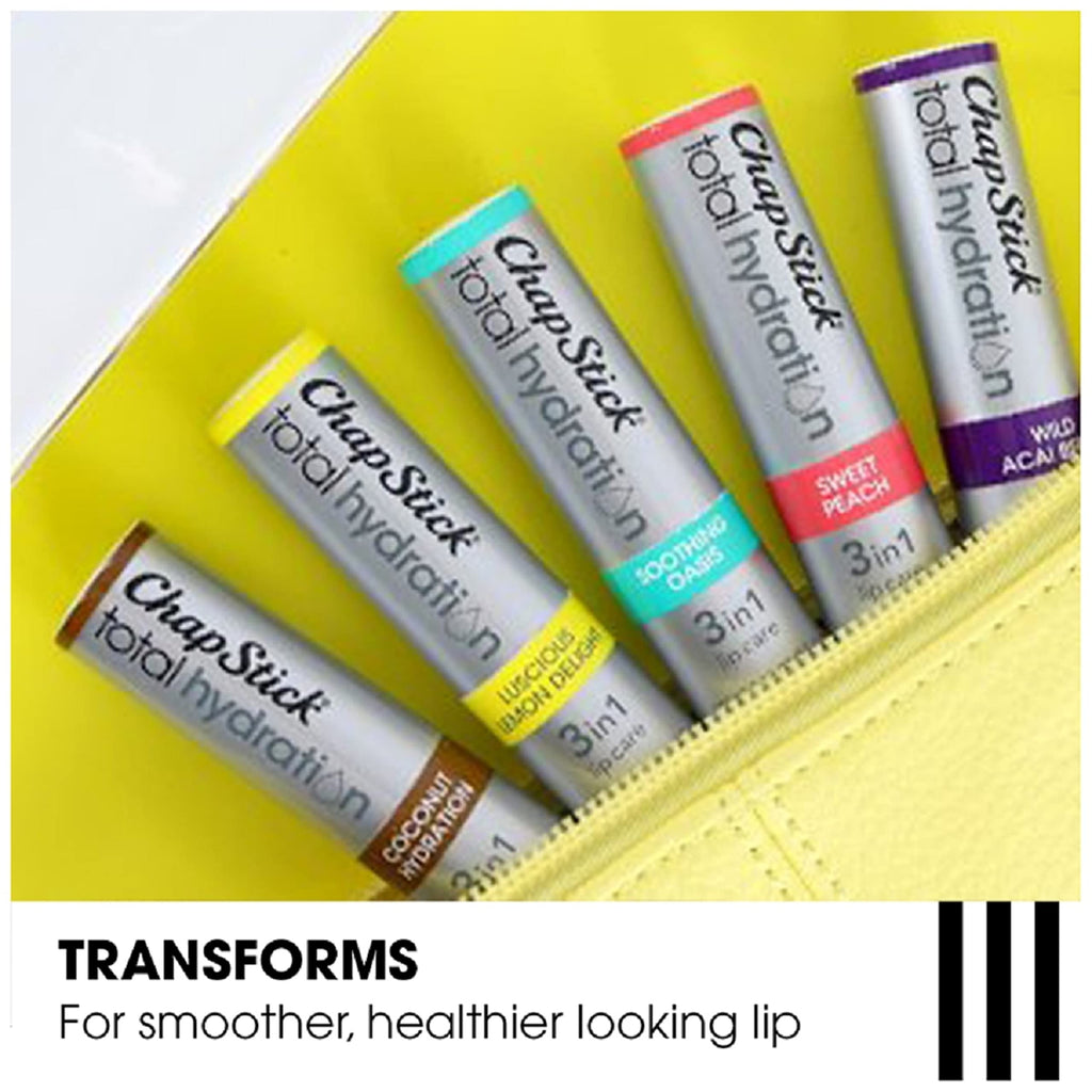 Buy now ChapStick Total Hydration Soothing Oasis Moisturizing Lip Balm Tube, Lip Balm for Lip Care - 0.12 Oz at indiglob india