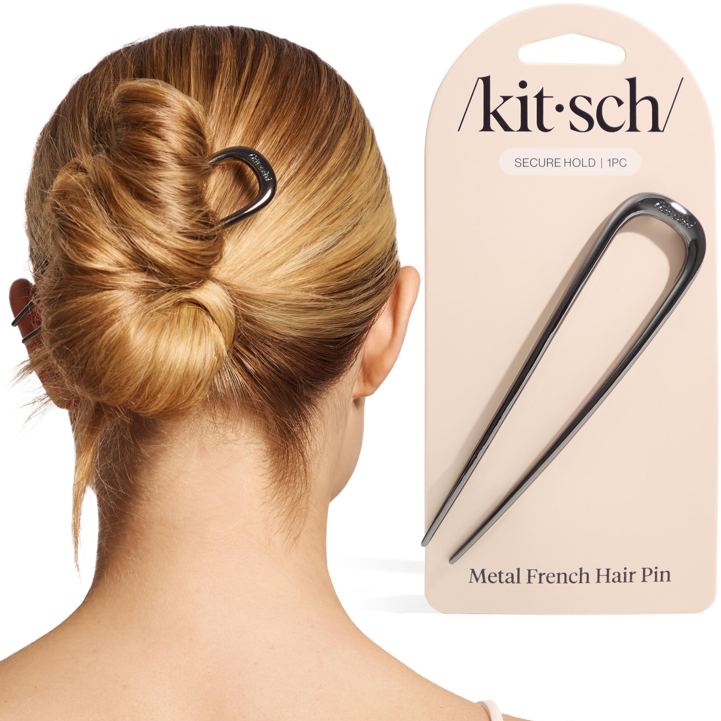 Buy now Kitsch French Hair Pins for Women â€“ Elegant & Durable Metal Hair Fork for Updos, Chignon, Bun & Twist Hairstyles, Secure Hold All Day, Comfortable Fit | Ideal Gifts for Women- Gold, 1pc 1 Count (Pack of 1) (B0DXLDWCBK) at indiglob india