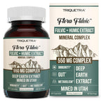 Flora Fulvic | Fulvic Acid + Humic Acid Complex – 550 mg | Mined in Utah, Prehistoric Deep Earth Extract | Immunity, Gut, Digestion – Natural Trace Mineral Complex, Fulvic Acid Supplement – 8 fl oz.