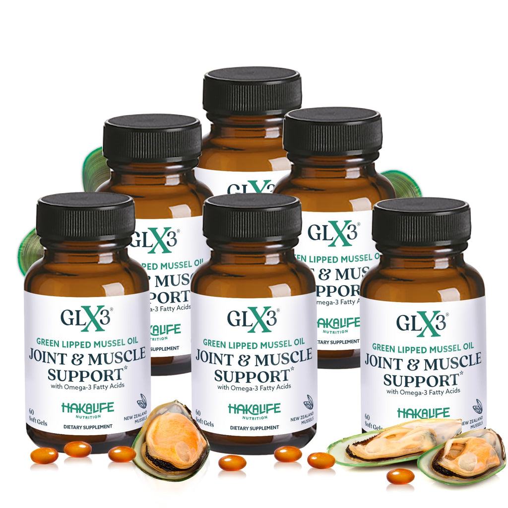Haka Life GLX3 Green Lipped Mussel Oil Capsules for Joint and Muscle Support | Extra-Strength Omega-3 Green Lipped Mussel Supplement for Comfort, Flexibility & Recovery | Contains ETA, EPA, DHA
