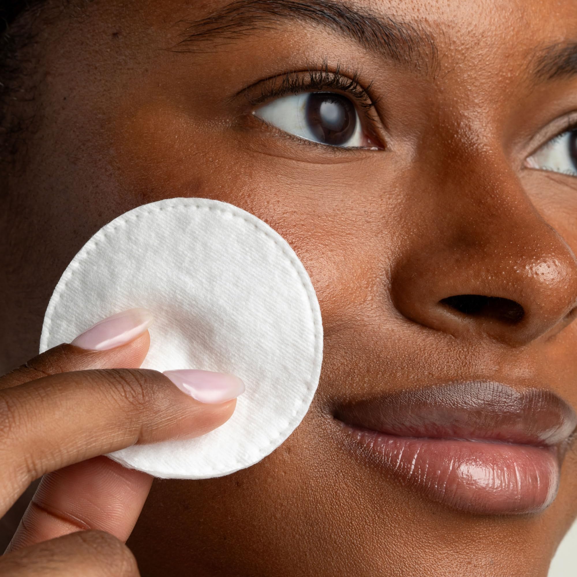 Cliganic Organic Cotton Rounds (300 Count) Makeup Remover Pads, Hypoallergenic, Lint-Free | 100% Pure Cotton