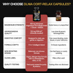 DLNIA Super Calm Cortisol Supplement with Magnesium Glycinate, Ashwagandha KSM-66, L-Theanine, Phosphatidylserine, Ginkgo Biloba & Lions Mane for Calm, Focus, Mental Clarity, Relaxation, Sleep, Energy