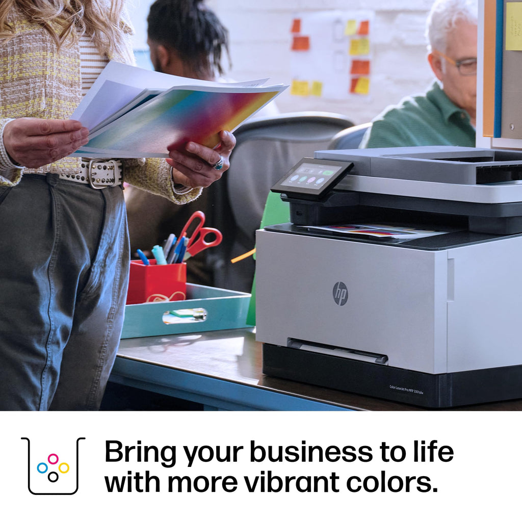 HP Color LaserJet Pro MFP 3301sdw Wireless All-in-One Color Laser Printer, Office Printer, Scanner, Copier, ADF, Duplex, Best-for-Office (499Q3F)