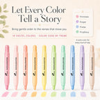 10 Pack Bible Safe Highlighters - Pastel Color, Wax Highlighters