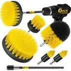 Buy now Holikme 6Pack Drill Brush Power Scrubber Cleaning Brush Extended Long Attachment Set All Purpose Drill Scrub Brushes Kit for Grout, Floor, Tub, Shower, Tile, Bathroom and Kitchen Surface，Yellow at indiglob india