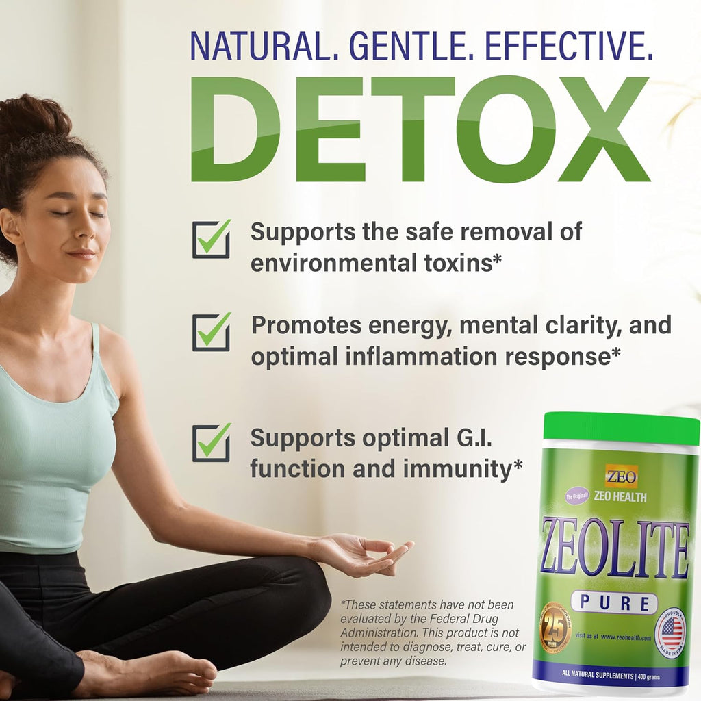 Buy now Zeolite Pure | Full Body Detox Cleanse for Women, Men, Adults | Supports Energy, Gut Health, Mental Clarity, & Optimal Inflammation Response | The Original Zeolite Powder (400 Servings) at indiglob india