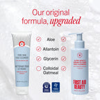 First Aid Beauty Ultra Gentle Cream-to-Foam Facial Cleanser,Makeup Removing Face Wash with Colloidal Oatmeal & Glycerin, Sensitive & Acne-Prone Skin