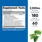 Nutricost Resveratrol Complex (2,000mg) 180 Capsules, Antioxidant Complex