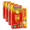 Redoxon Vitamin C + Zinc, Effervescent Tablets of Vitamin C and Zinc, Helps Support Your Immune System, Orange Flavor, 20 Effervescent Tablets, 2.82 Oz Box, (Pack of 4)
