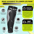 Buy now BLITZU Calf Compression Sleeve for Men & Women Footless Compression Socks Support Runners Leg Sleeve Shin Splints Pain Relief at indiglob india