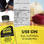 Goo Gone Gunk and Adhesive Remover - Safely and Easily Removes Stickers, Tape Residue, Decals, Grease, Chewing Gum, Crayons and Glue from Surfaces - Trusted Formula for Quick and Easy Removal