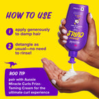 Aussie Miracle Curls with Coconut Oil, Paraben Free Detangling Milk Treatment, 6.7 fl oz