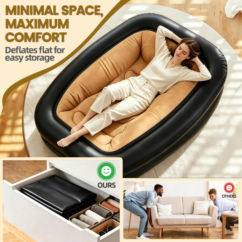 FluSing Blow Up Couch for Camping, Inflatable Chairs for Adults Heavy Duty