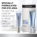Neutrogena Rapid Wrinkle Repair Retinol Eye Cream, 0.5 fl. oz | For Dark Circles, Anti-Aging Under Eye Cream, Retinol & Hyaluronic Acid, Fine Lines Wrinkles & Dark Spots