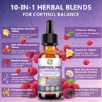 Cortisol Mix Liquid Drops 10-in-1 Cortisol Supplement for Women & Men