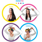 Buy now Salon Heatless Flexible Hair Rollers Curlers 42-pack 7" Soft Foam Flexi Twist Curling Rods for Short Long Hair at indiglob india