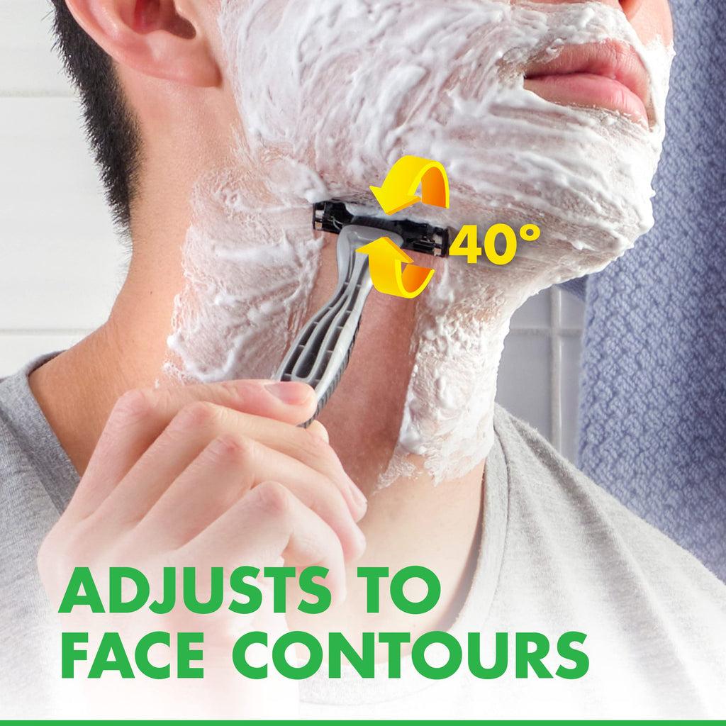 Buy now Gillette Mach3 Sensitive Razors for Men, Menâ€™s Disposable Razors, Pivoting Head for Close and Comfortable Shave, 7 Count at indiglob india