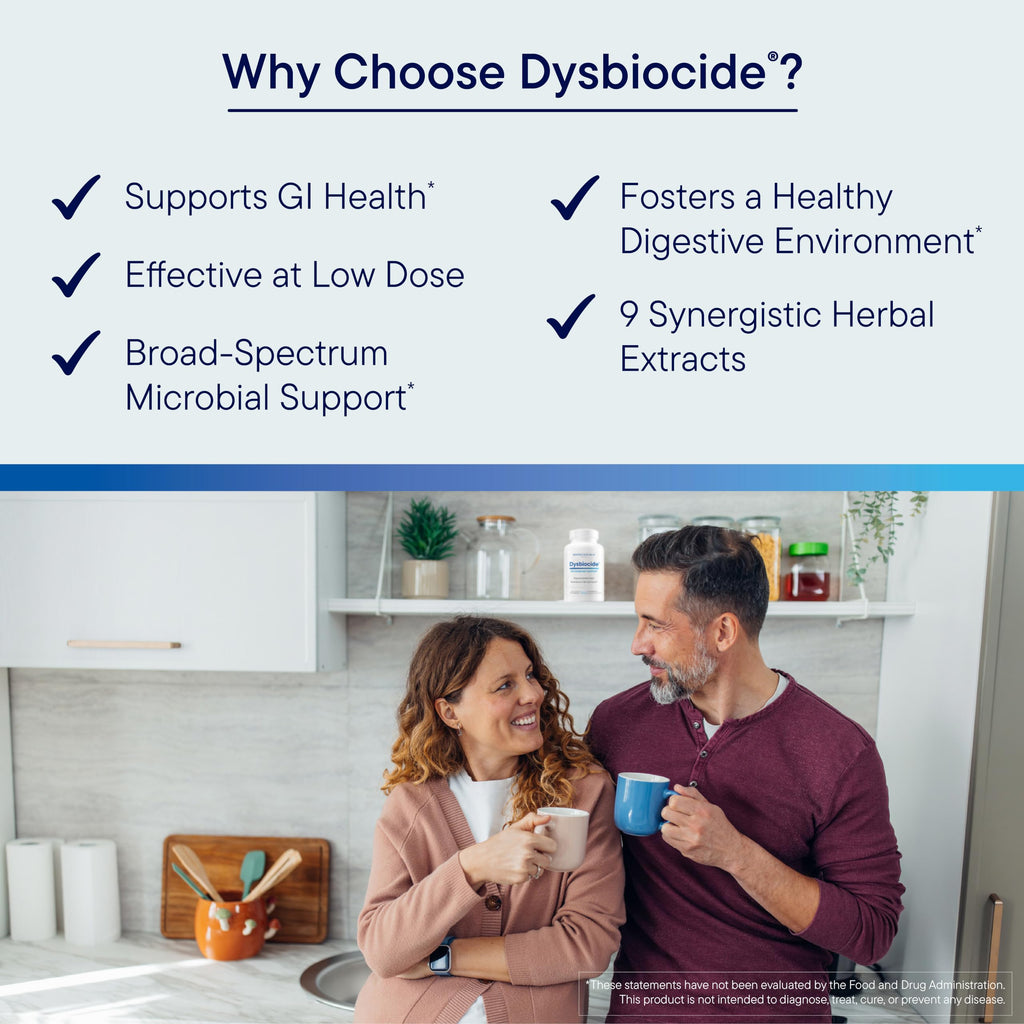 BIOTICS RESEARCH Dysbiocide Synergistic Botanical Blend Gut Health 120 Caps