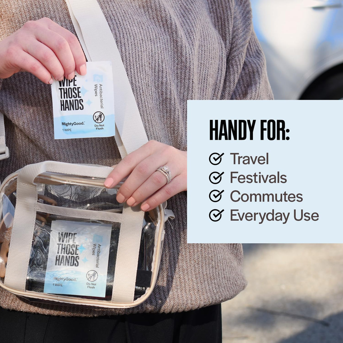 Wipe Those Hands & Wipe That Tush Travel Combo Pack, 60 Wipes Total